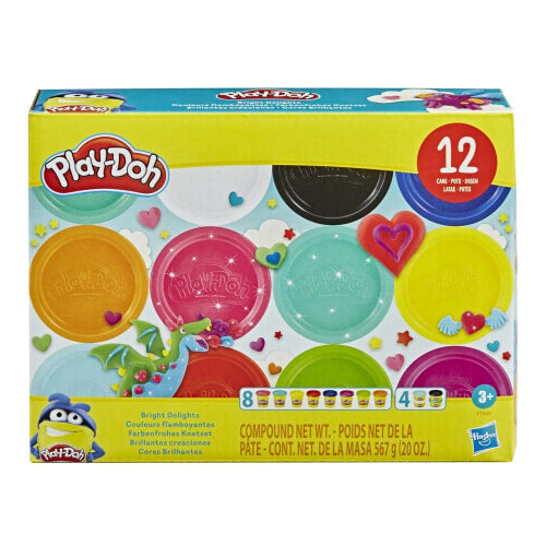 Play-Doh Bright Delights Multicolor Pack 12 Cans