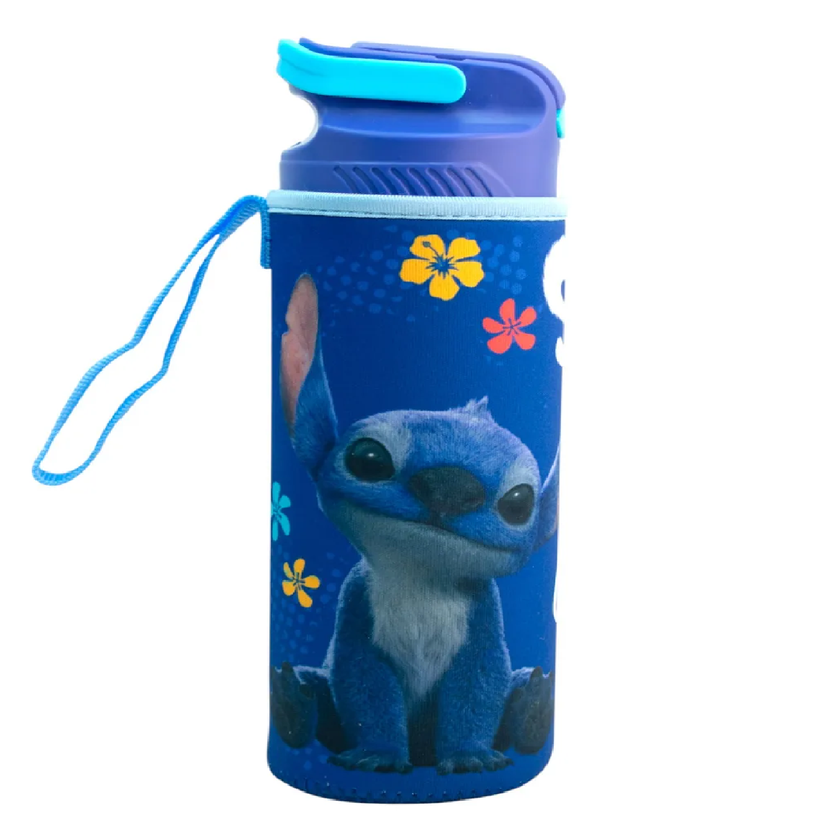 BOTELLA 600ML CON FUNDA STITCH PELÍCULA