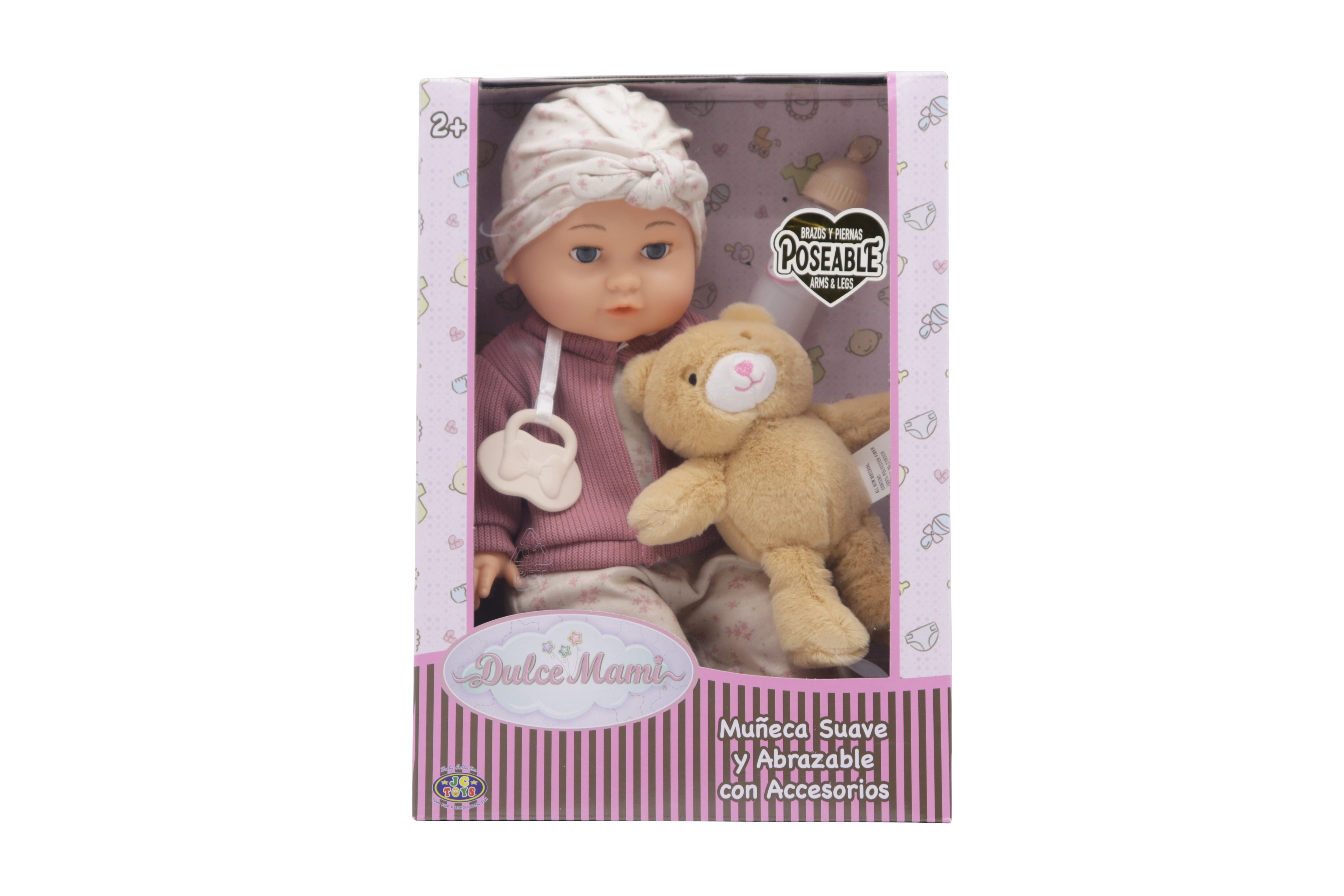 DULCE MAMI MUÑECA ABRAZABLE CON ACCESORIOS