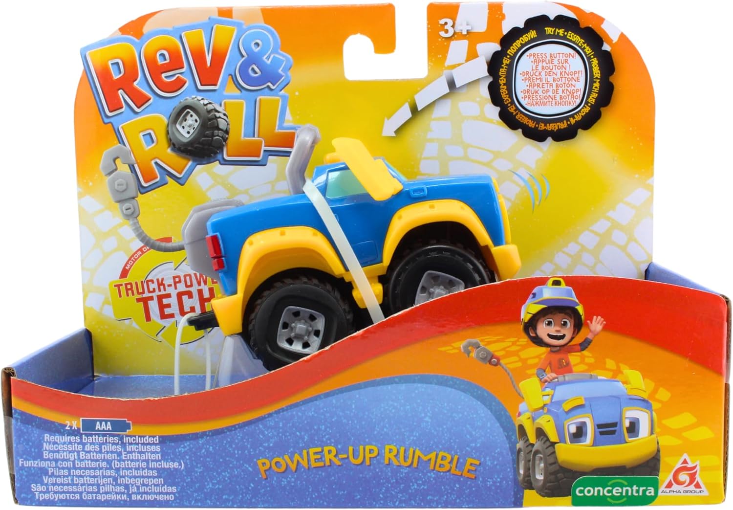 Rev & Roll Power Up Motorized Vehicle