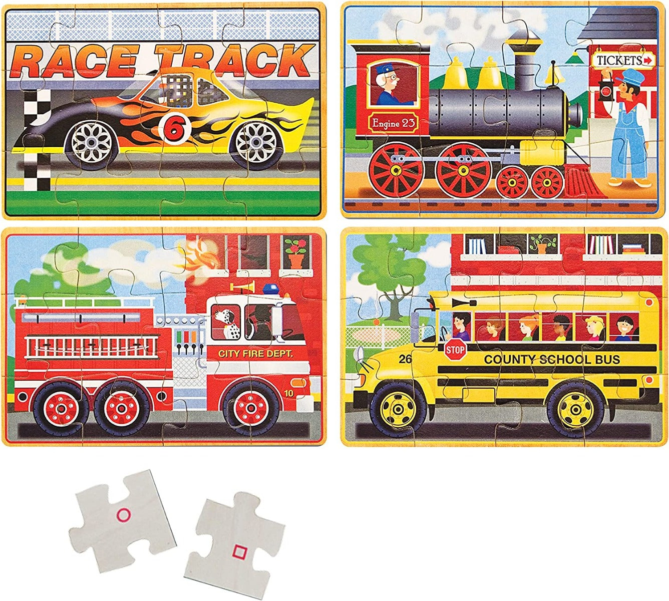 Melissa & Doug Rompecabezas de Vehículos