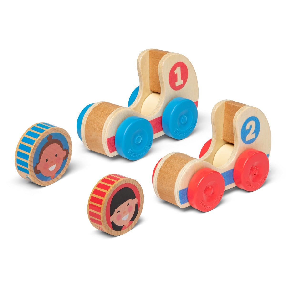 Melissa & Doug GO Tots Wooden Race Cars