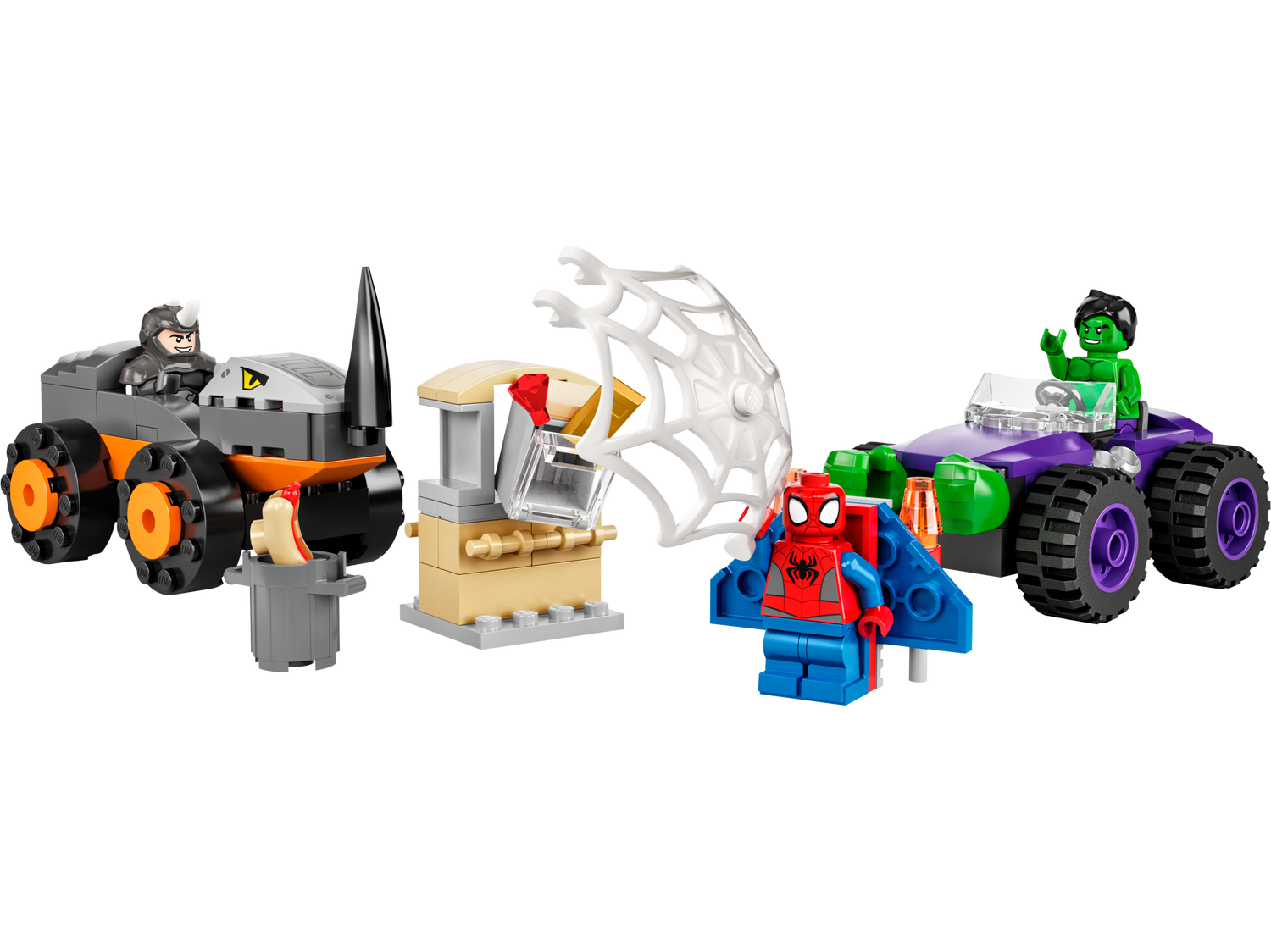 Lego Marvel Camiones de Combate de Hulk y Rino 10782
