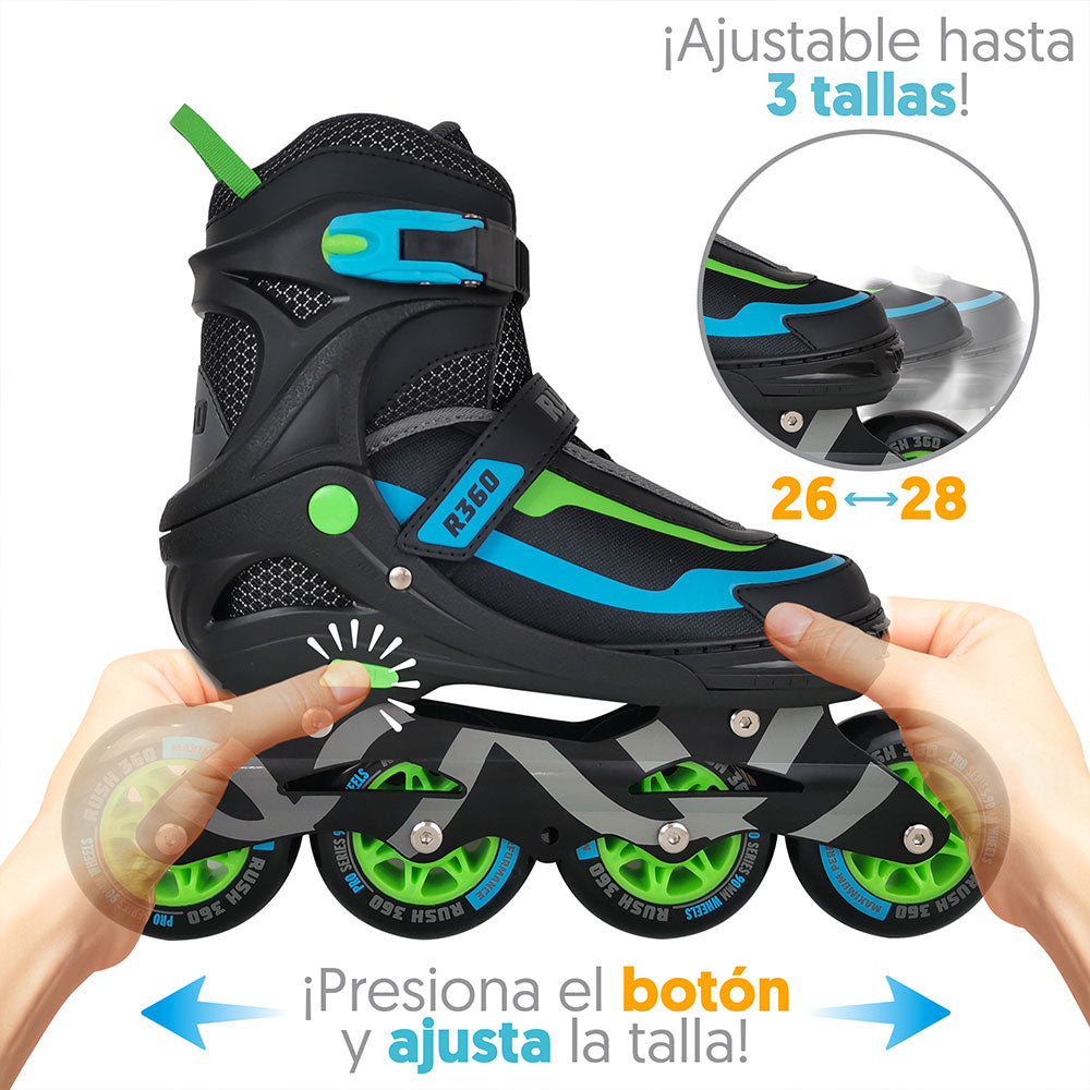 Patines Para Adulto Rush 360 T26 Al 28