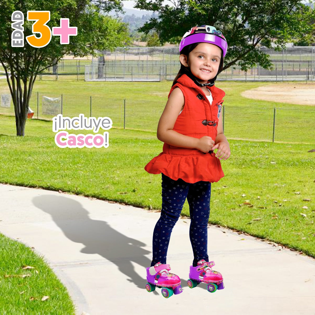 Patines Entrenadores Con Casco Gabby