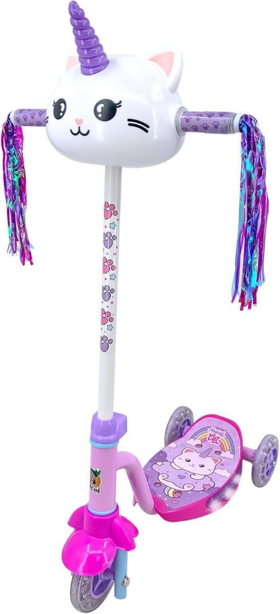 Scooter Gaticornio 3D Luces en Cabeza