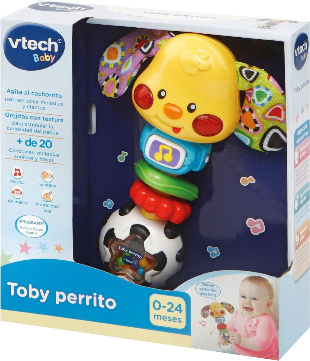 VTech Toby Perrito Sonajero Electrónico con Luz Y Voz