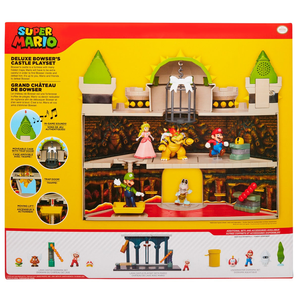 Super Mario Bros Castillo Bowser Sonido Nintendo Deluxe