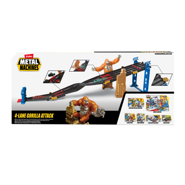 SET DE PISTA CON VEHICULO DE JUGUETE MACHINES GORILLA
