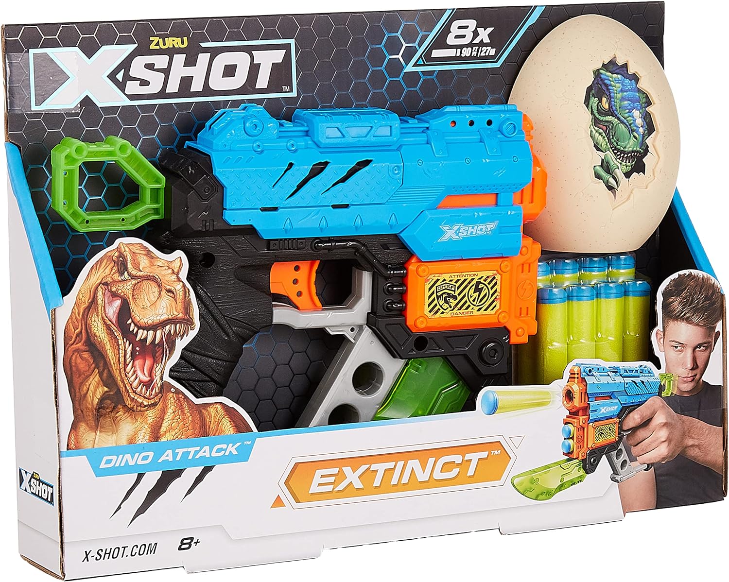 Dino Attack Gun 8 darts