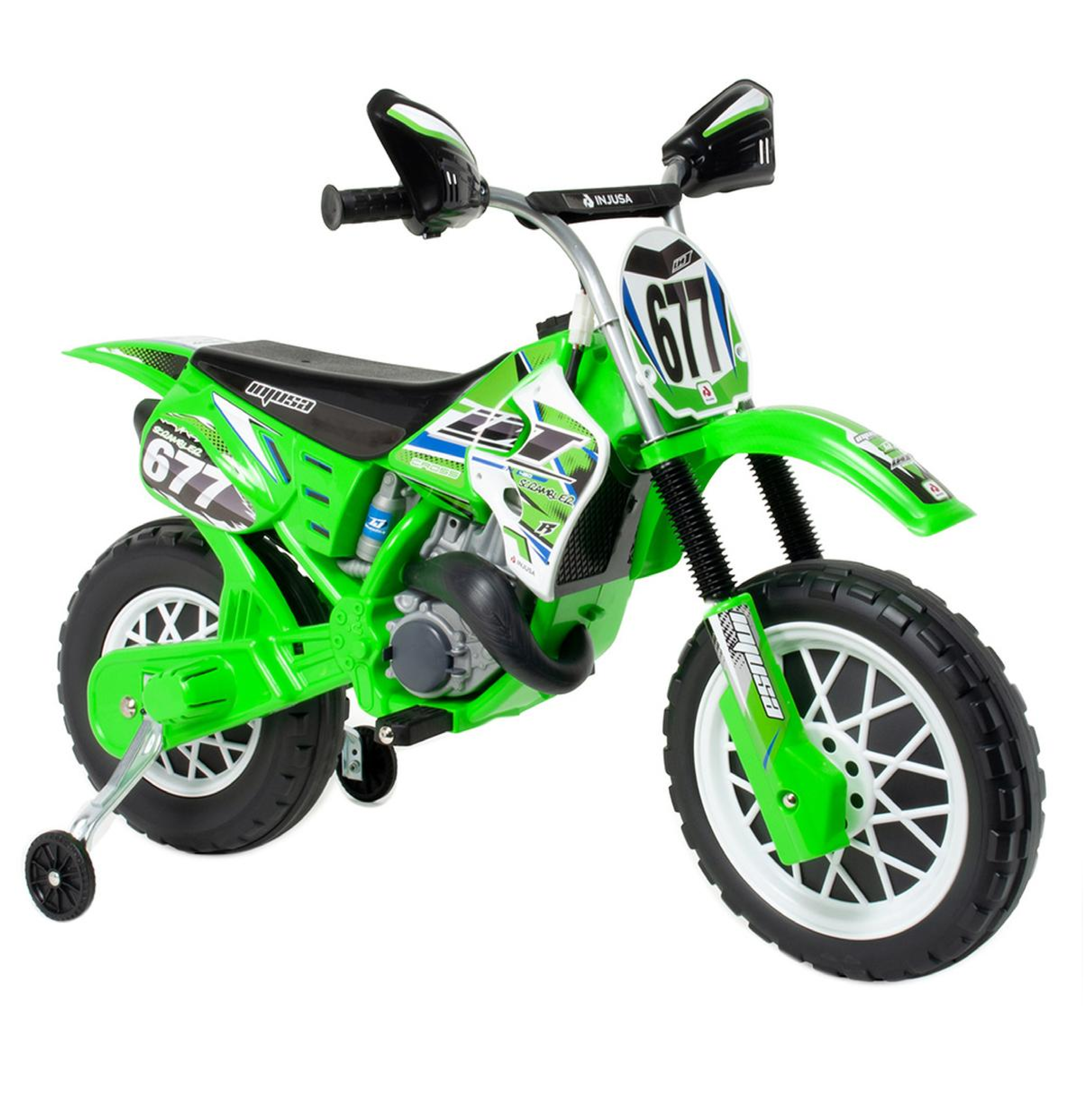 MOTOCROSS SCRAMBLER VERDE 6V