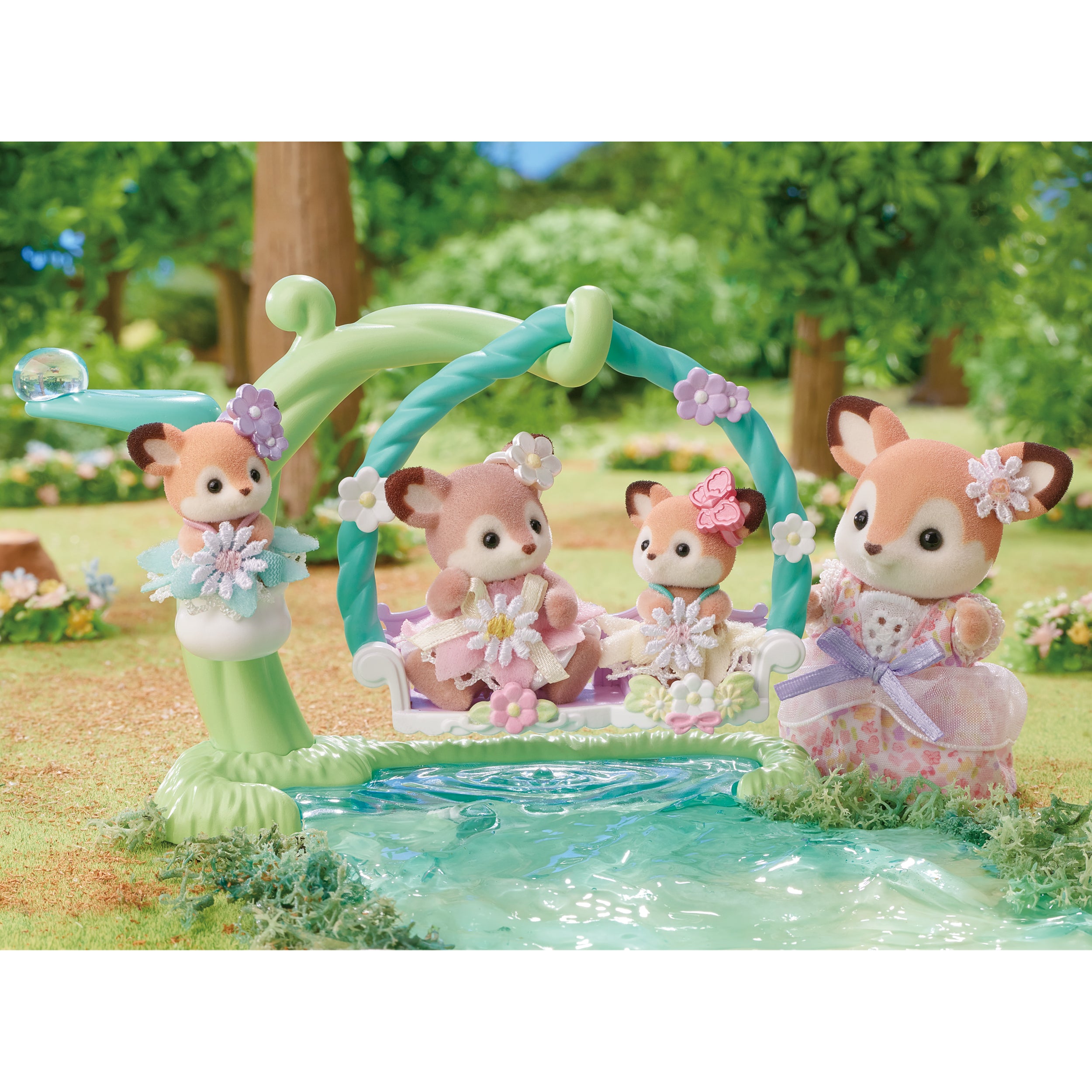 SYLVANIAN BEBÉS CIERVO EN EL COLUMPIO 5801