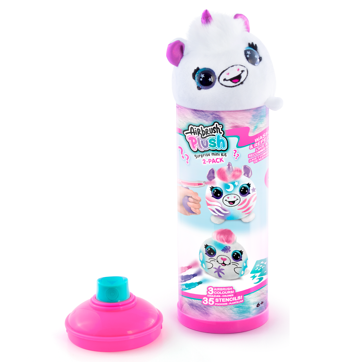 MINI PELUCHE CON AEROGRAFO MISTERIOSO SURT DOS PELUCHES