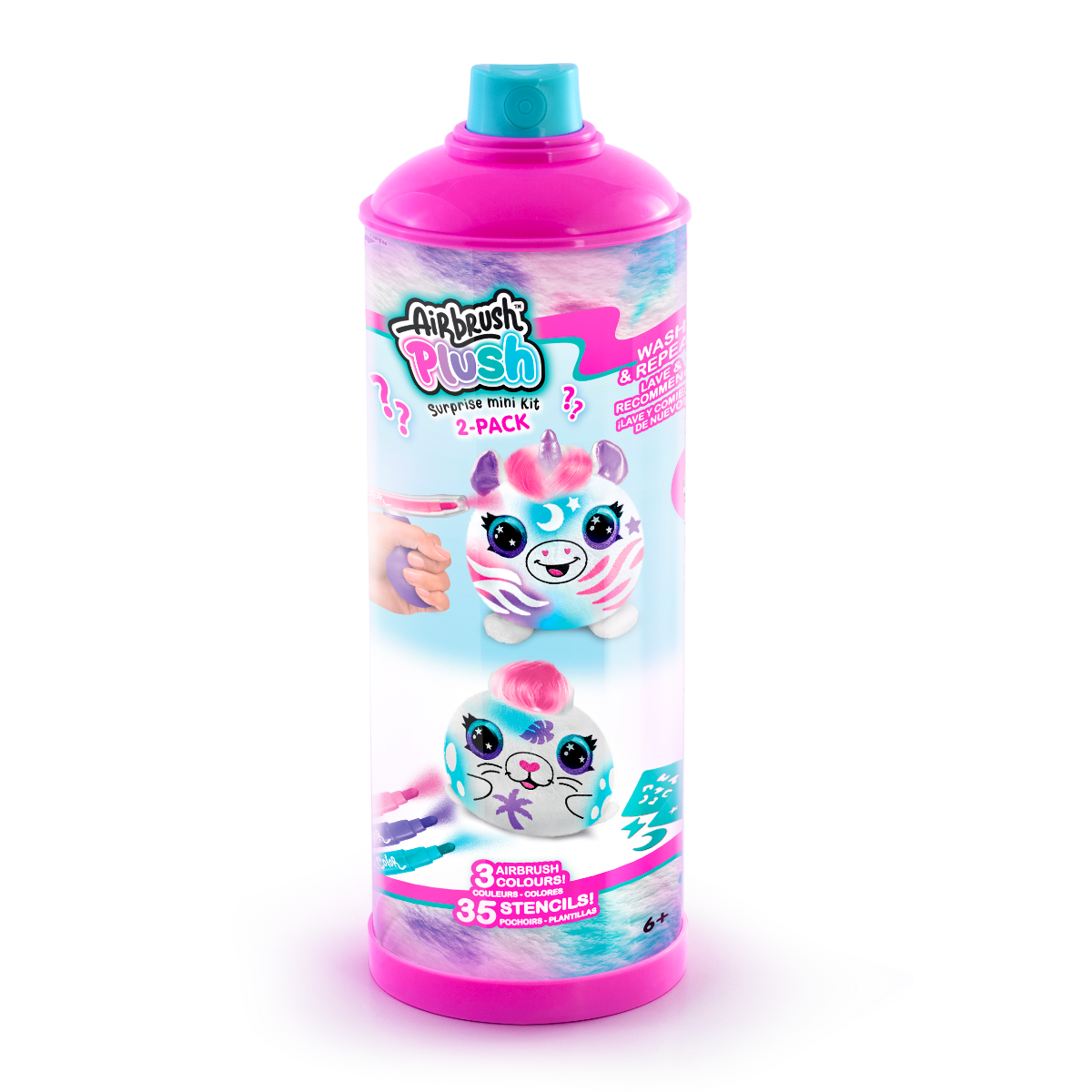 MINI PELUCHE CON AEROGRAFO MISTERIOSO SURT DOS PELUCHES