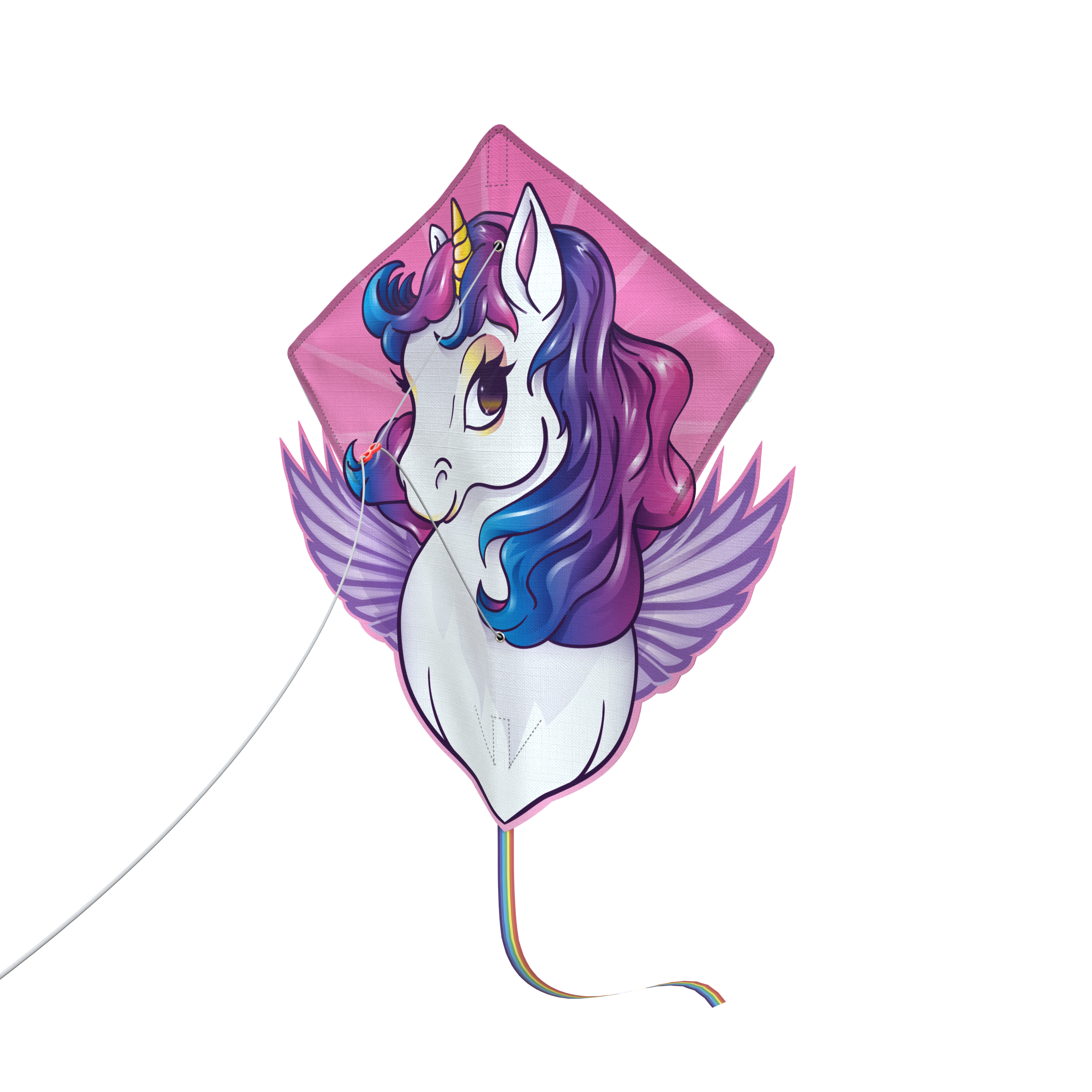 Papalote Diamante Unicornio