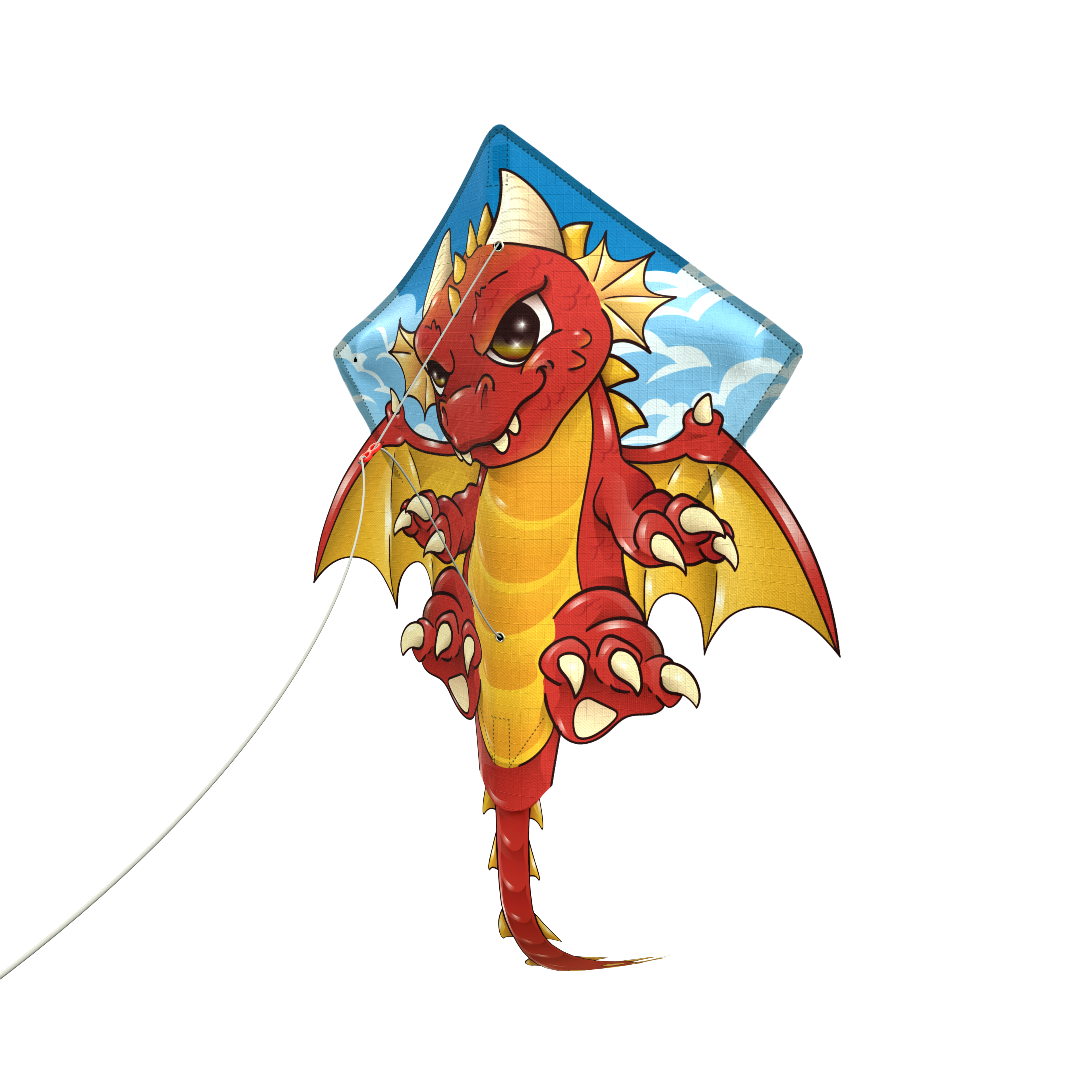 Papalote Pop Up 3D Dragon Azul