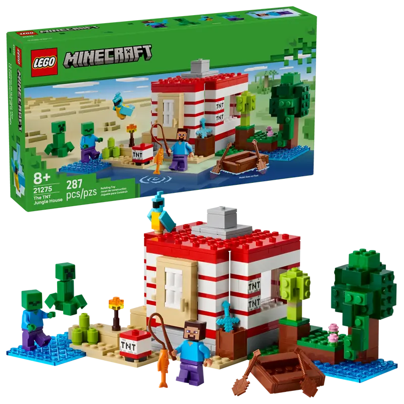 MINECRAFT LA CASA DINAMITA DE LA JUNGLA 21275