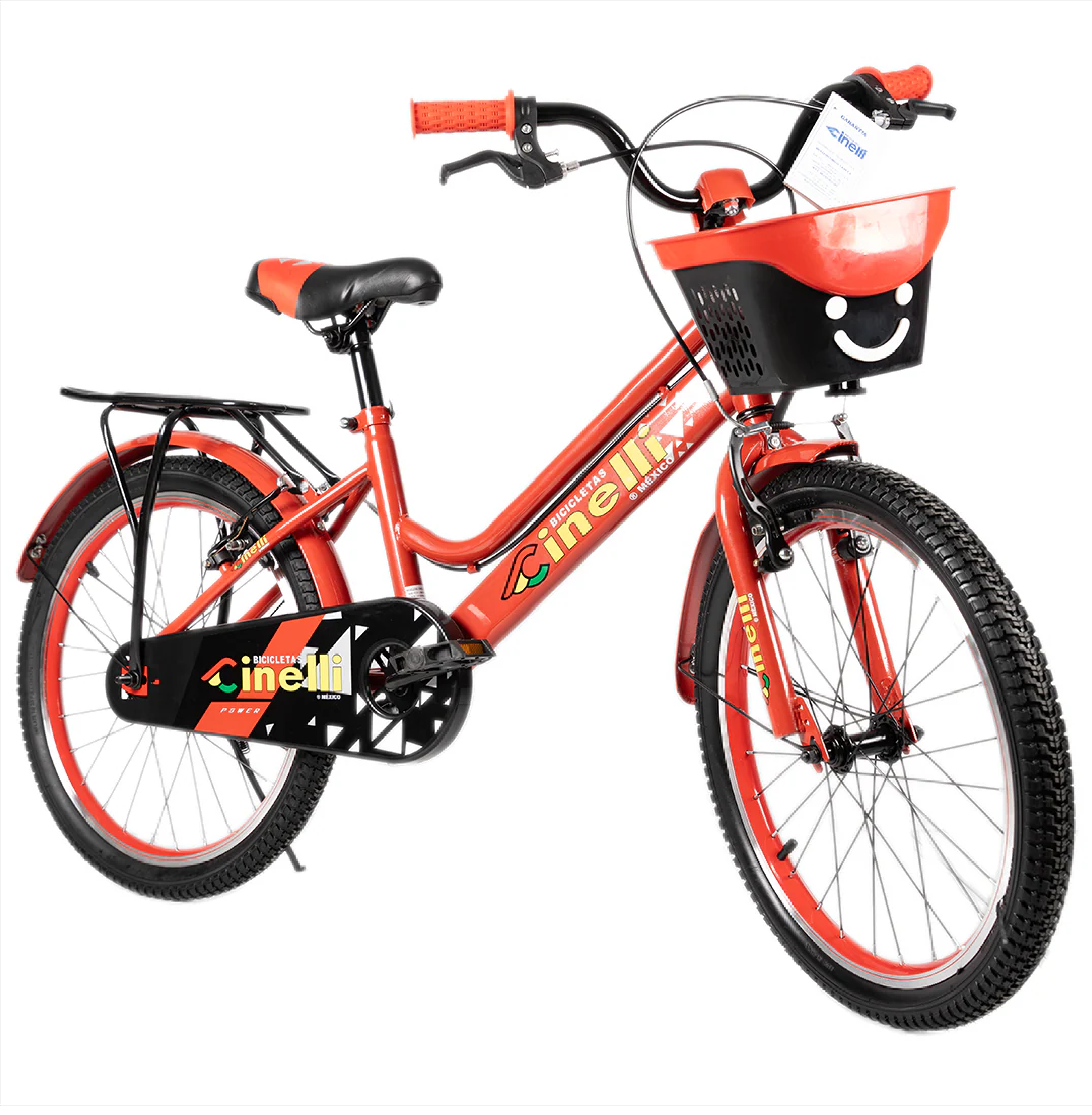 BICICLETA CINELLI R-20 ROJO C/CANASTA PLASTICA NIÑO