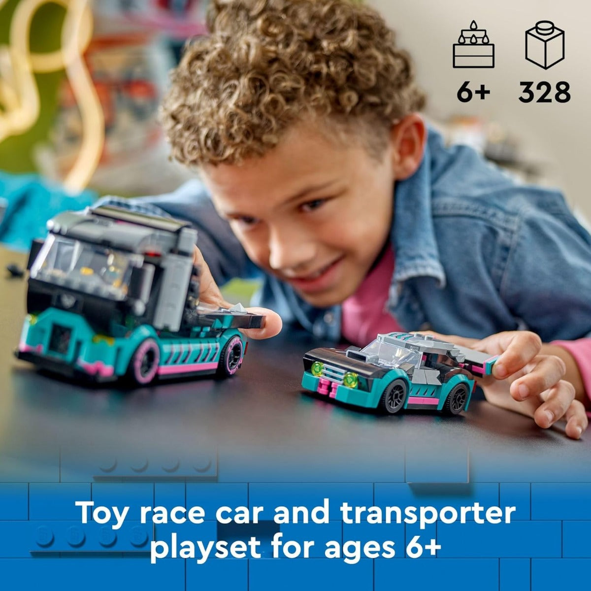 Lego City 60406 Race Car and Transport Truck