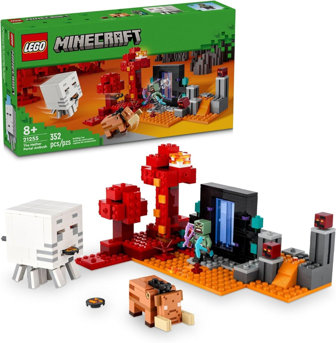 Lego Minecraft 21255 The Ambush at the Nether Portal Adventure Set