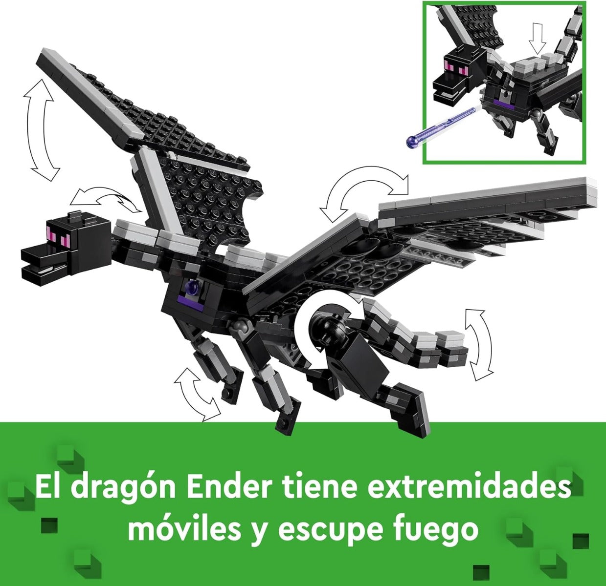 LEGO Minecraft El Dragón Ender y el Barco del End 21264
