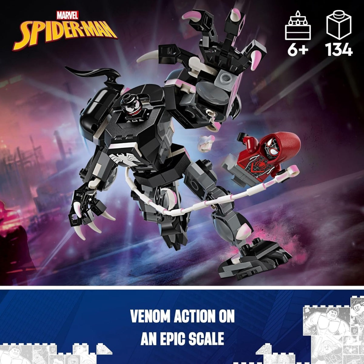 Lego Marvel 76276 Venom vs. Miles Morales Mech Armor