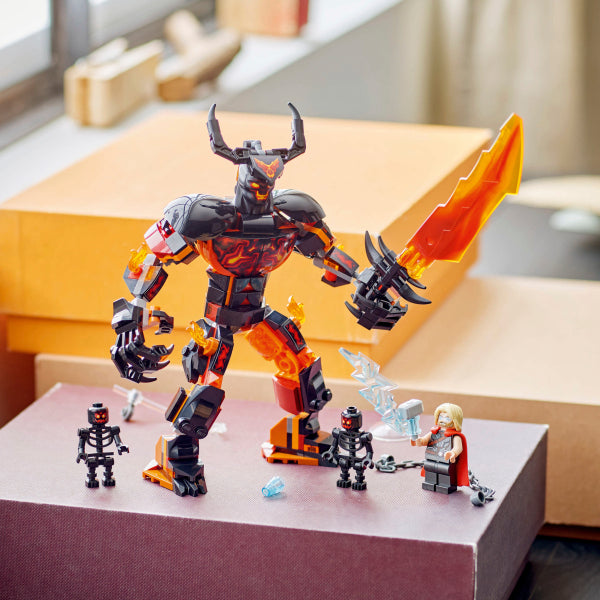 SUPER HEROES Thor vs. Figura para Construir de Surtur 76289