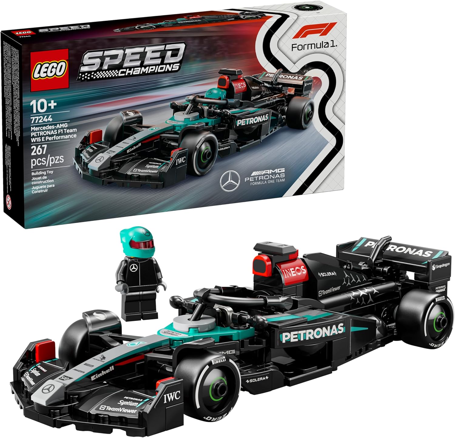 LEGO Speed Champions Auto de Carreras Mercedes-AMG F1 W15 77244