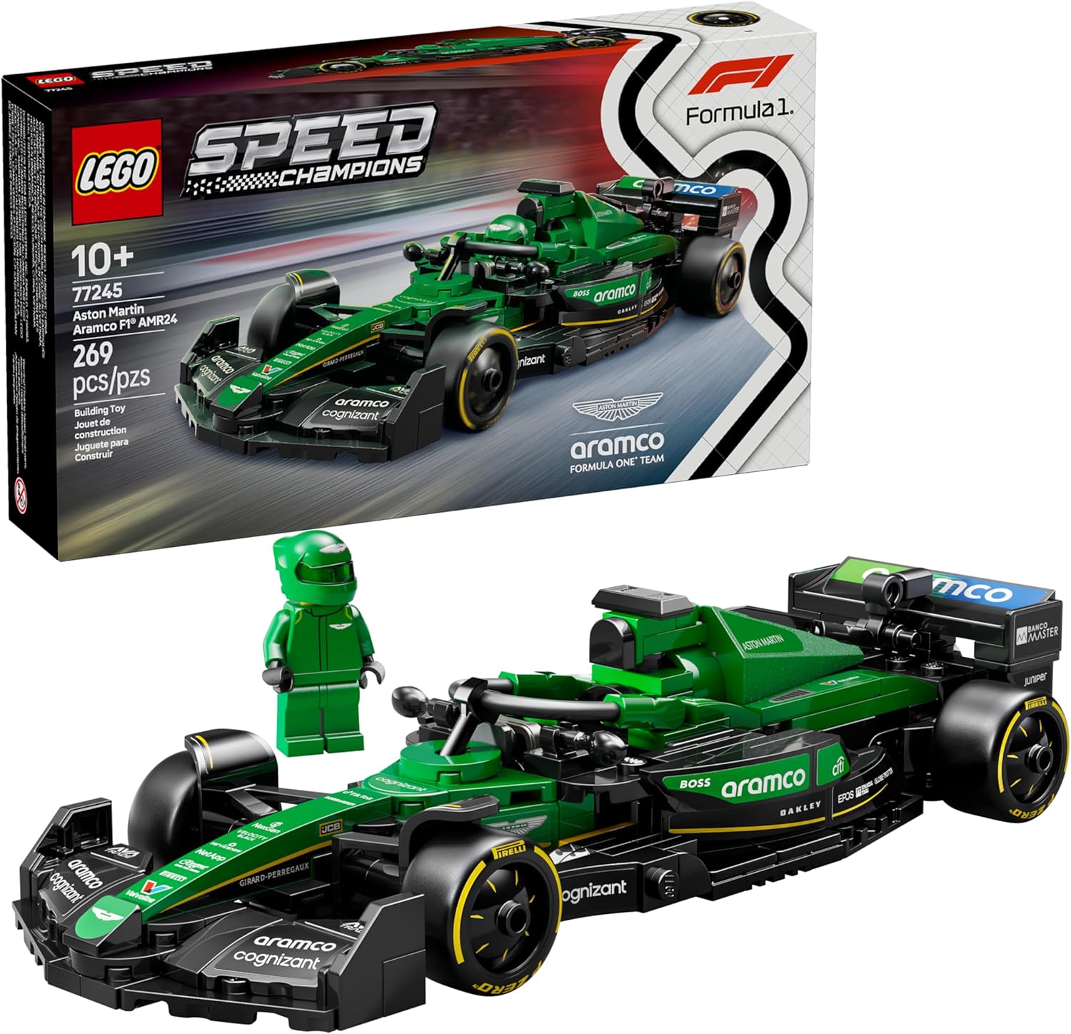 LEGO Speed Champions Auto de Carreras Aston Martin Aramco F1 AMR24 77245
