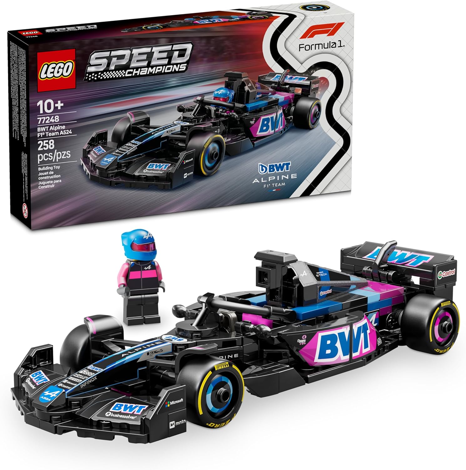 LEGO Speed Champions Auto de Carreras BWT Alpine F1 Team A524 77248