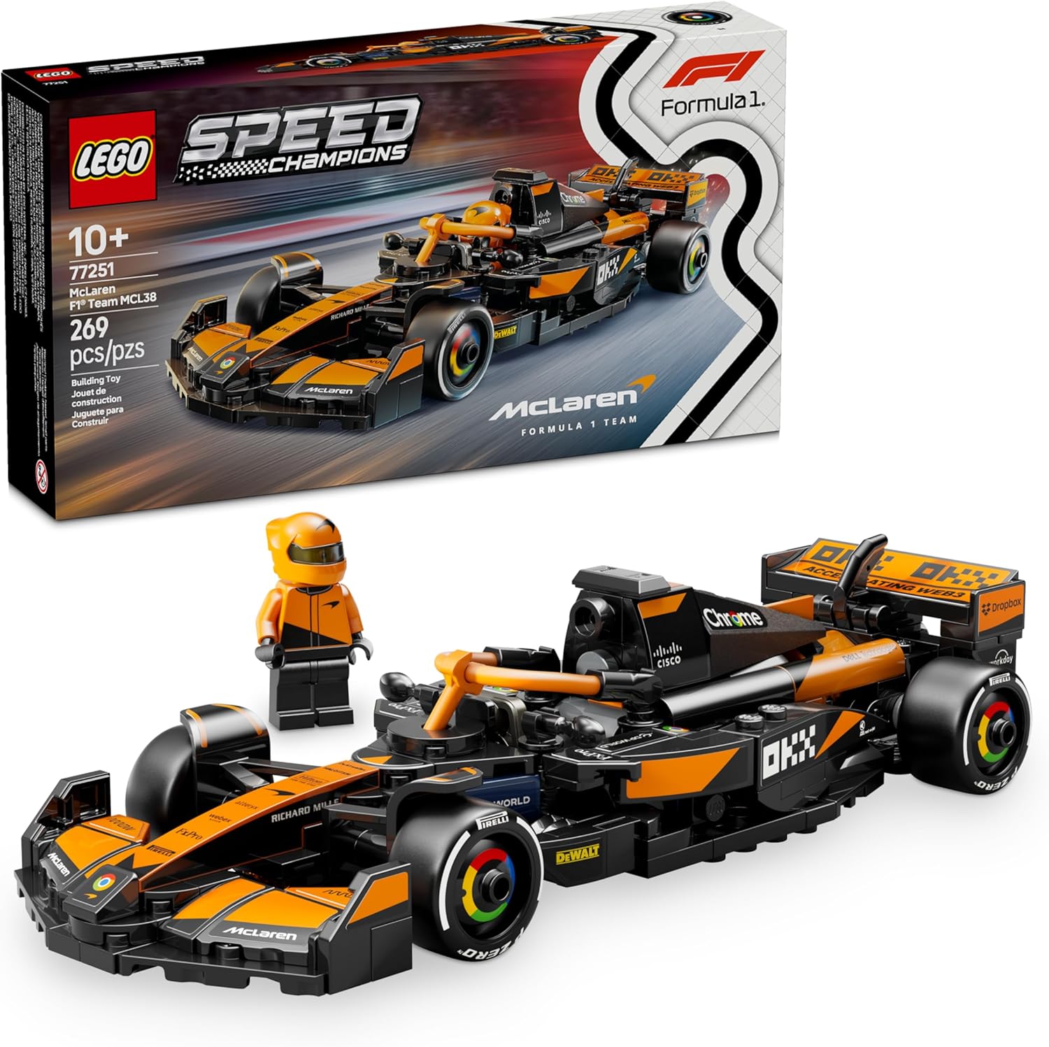 LEGO Speed Champions Auto de Carreras McLaren F1 Team MCL38 77251