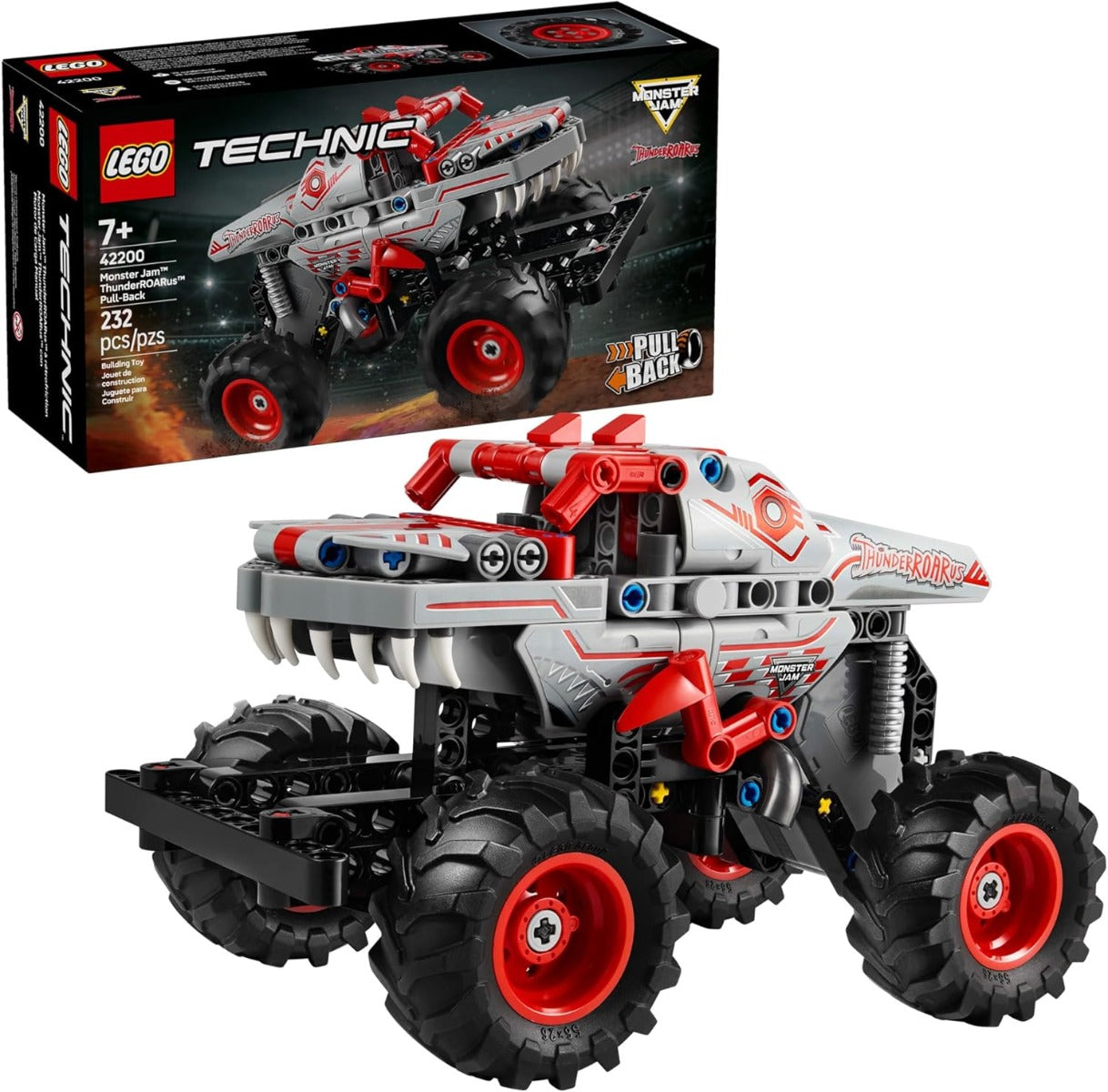TECHNIC MONSTER JAM THUNDERROARUS CON MOTOR DE CARGA MANUAL 42200