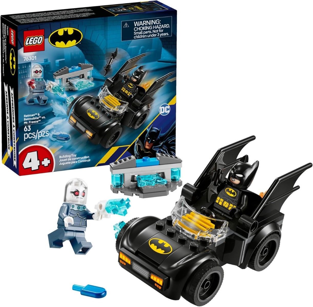 SUPER HEROES BATMAN Y BATMÓVIL VS. MR. FREEZE 76301