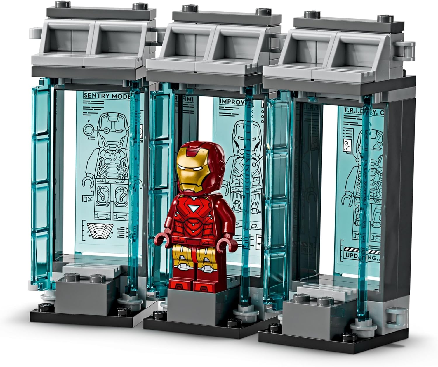 Super Heroes Laboratorio De Iron Man: Sala De Armaduras 76315