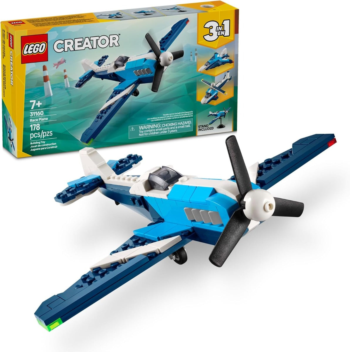 CREATOR 3 EN 1 AERONAVE: AVIÓN DE CARRERAS 31160