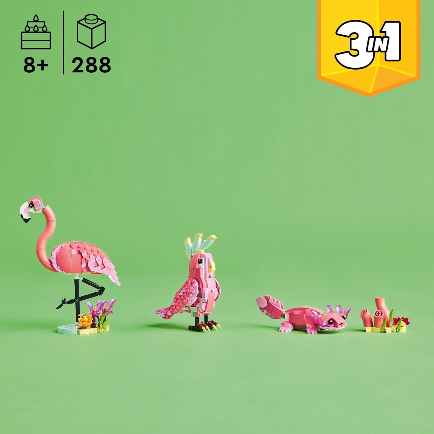 LEGO Creator 3en1 Fauna Salvaje: Flamingo Rosa 31170