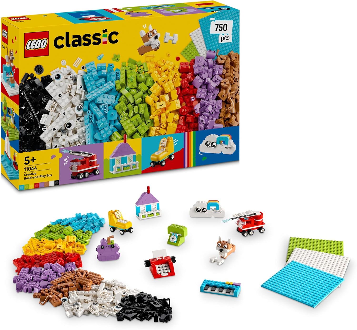 LEGO Classic Caja Creativa para Construir y Jugar con Ladrillos de Colores 11044