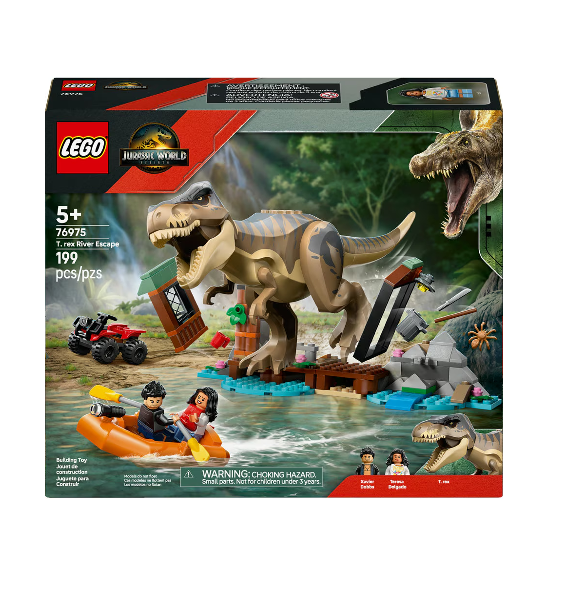 JW HUIDA POR EL RÍO Y T. REX A LA CAZA 76975