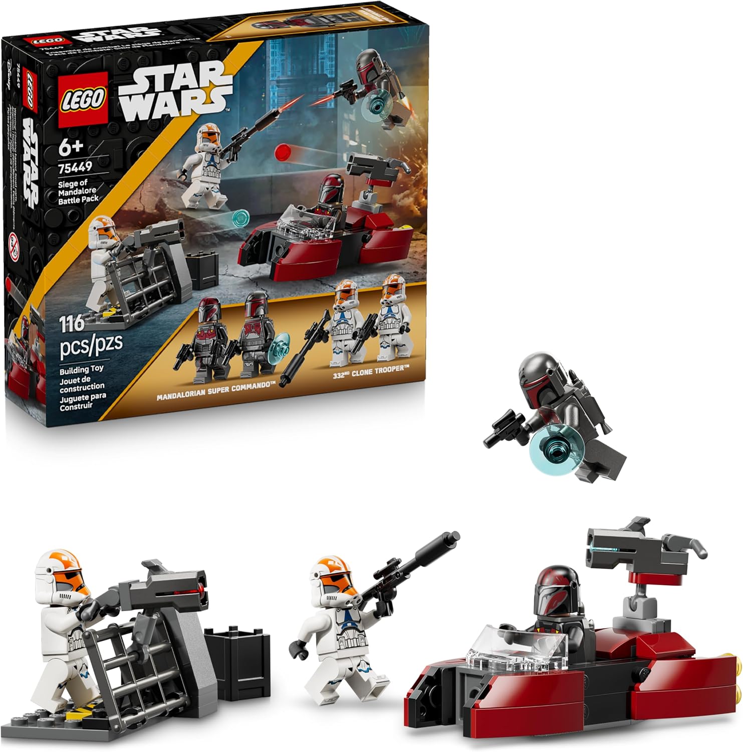 STAR WARS PACK DE COMBATE: ASEDIO DE MANDALORE 75449