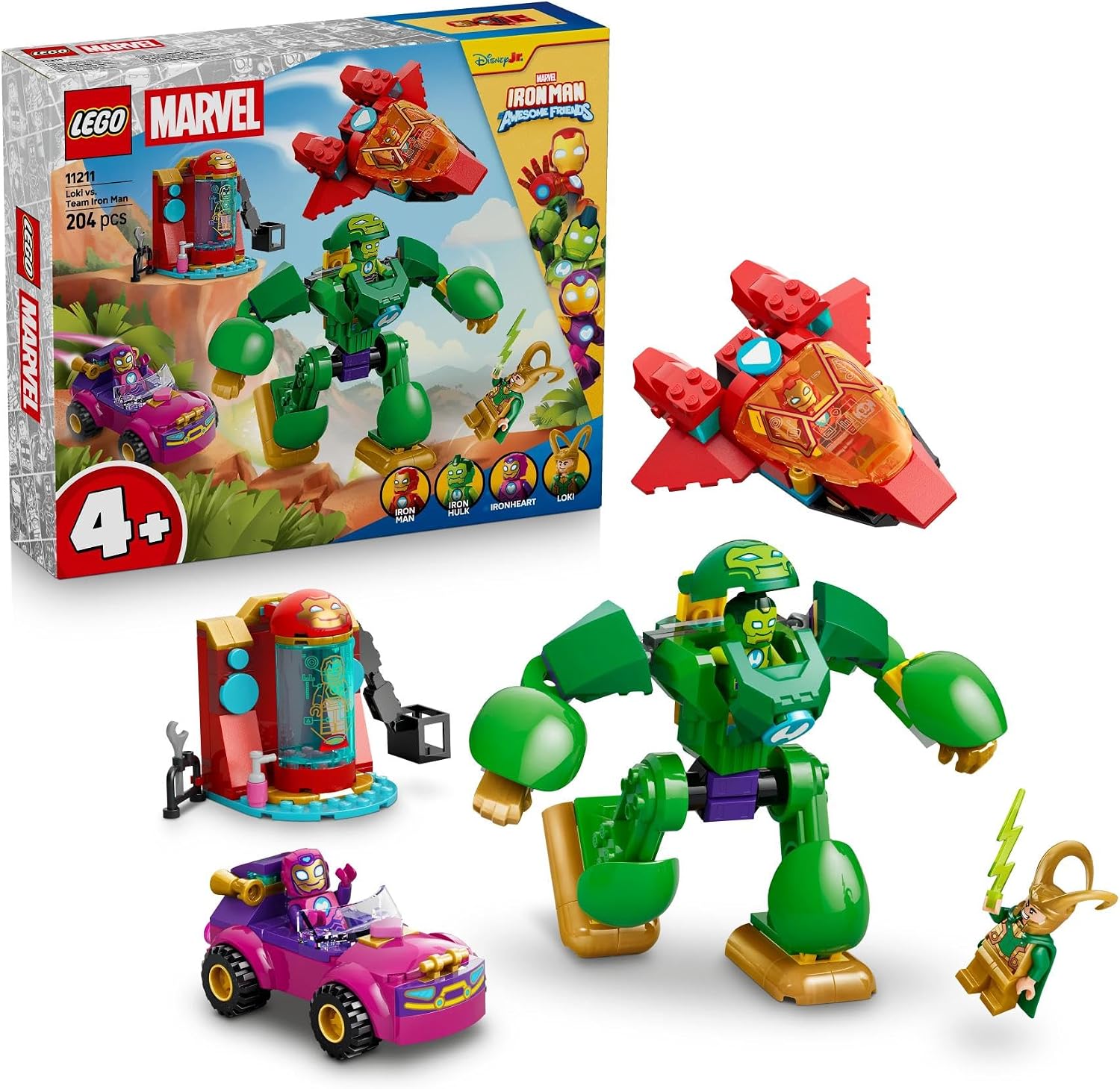 MARVEL LOKI VS EQUIPO IRON MAN 11211
