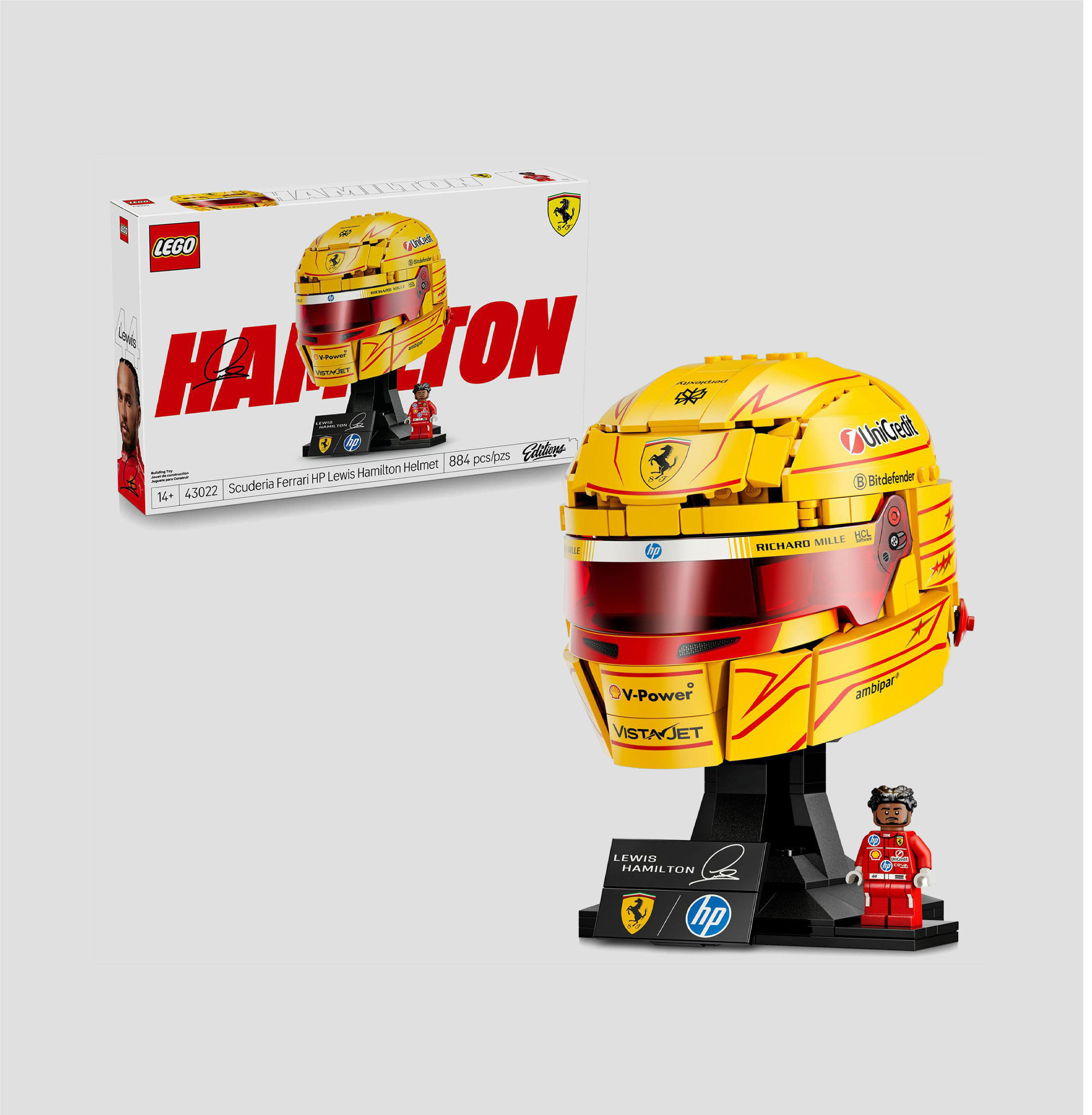 EDITIONS F1 SCUDERIA FERRARI HP: CASCO DE LEWIS HAMILTON 43022