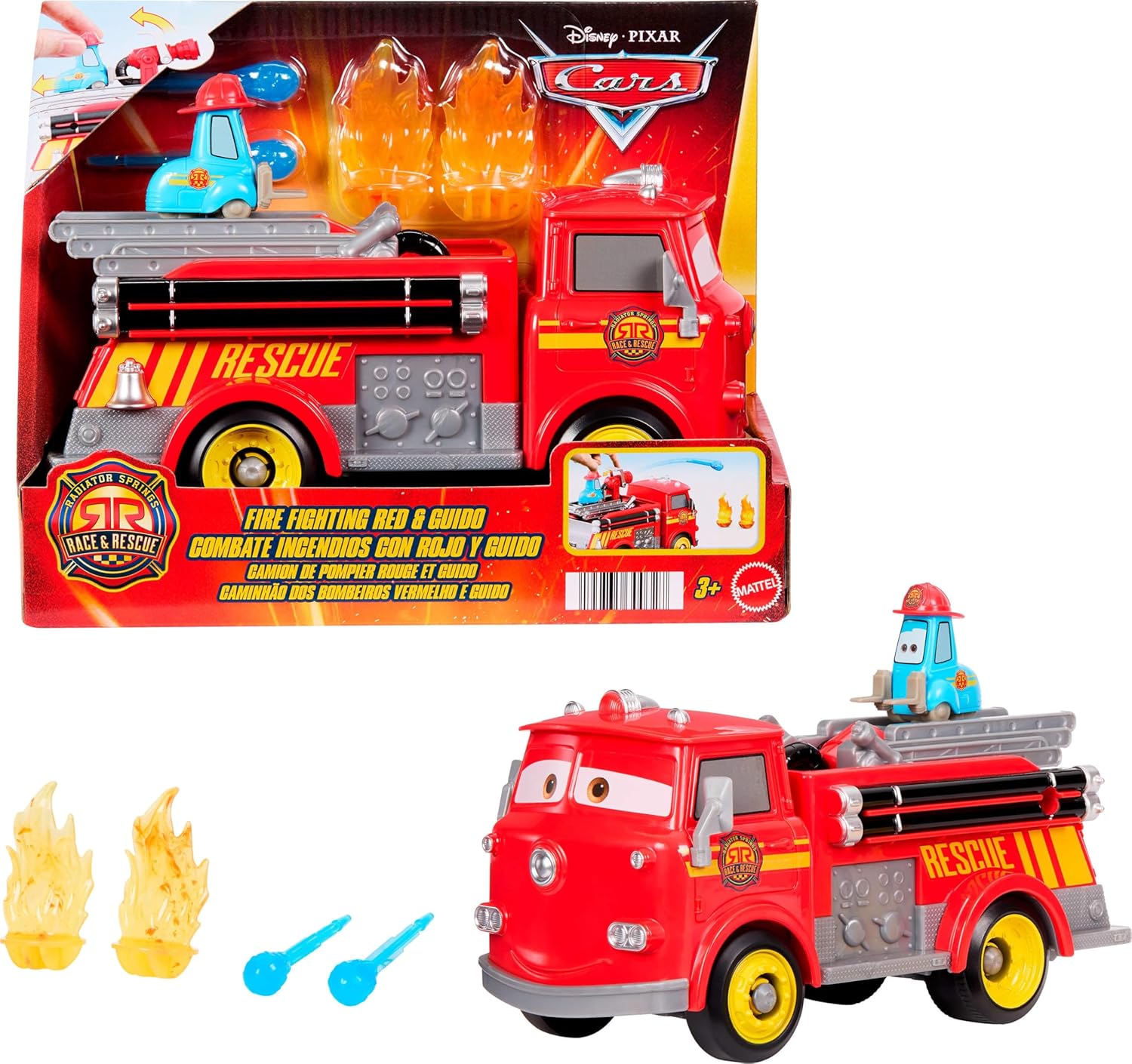 CARS DE DISNEY Y PIXAR VEHÍCULO DE JUGUETE ROJO JFL54