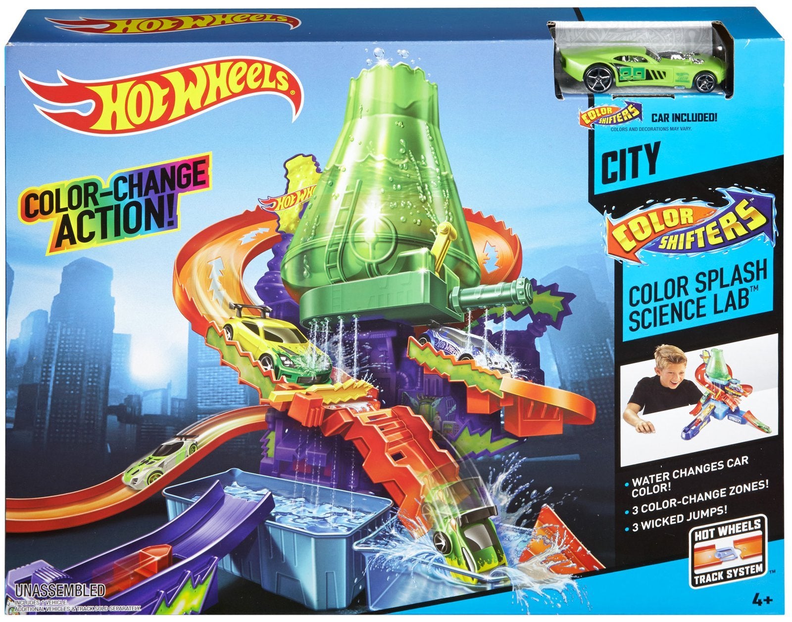 Hot Wheels City Color Shifters Laboratorio Científico CCP76
