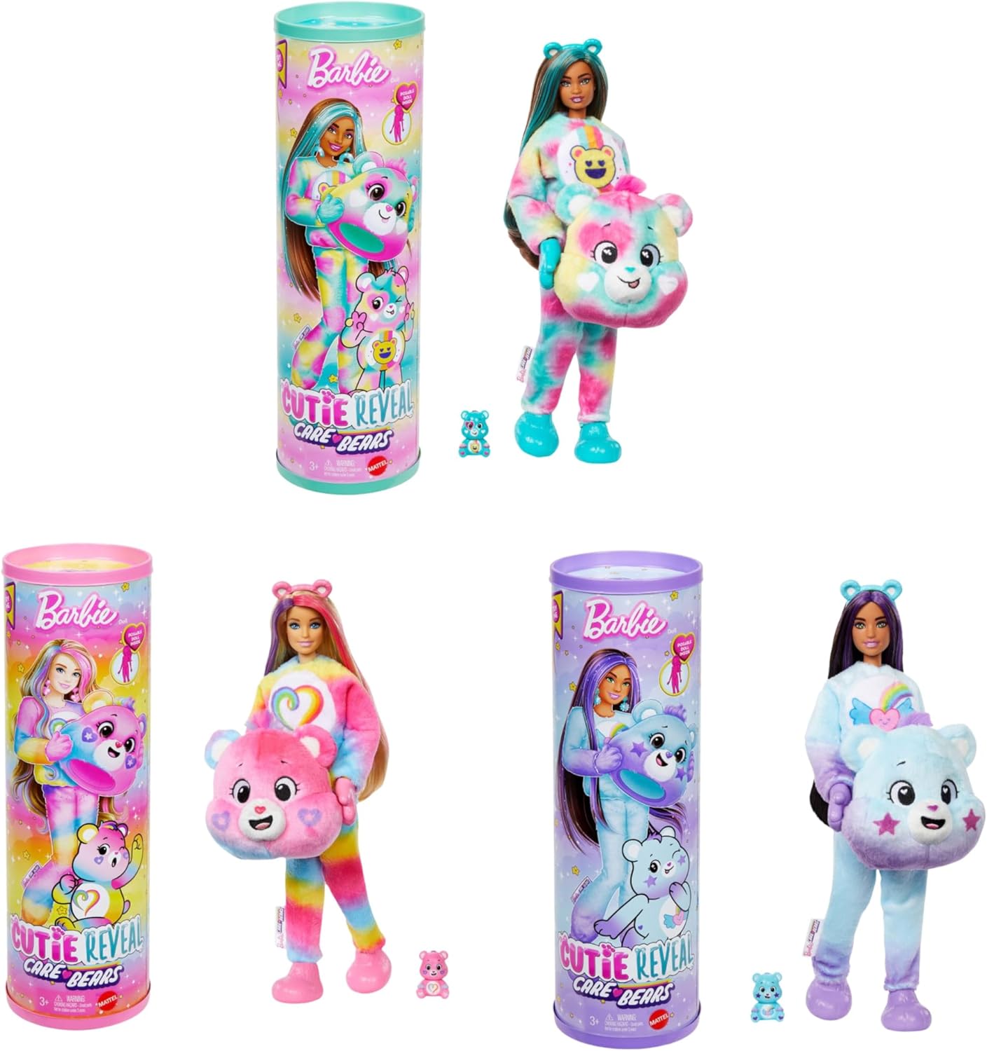 BARBIE CUTIE REVEAL MUÑECA OSITOS CARIÑOSITOS COLORIDOS JFV59