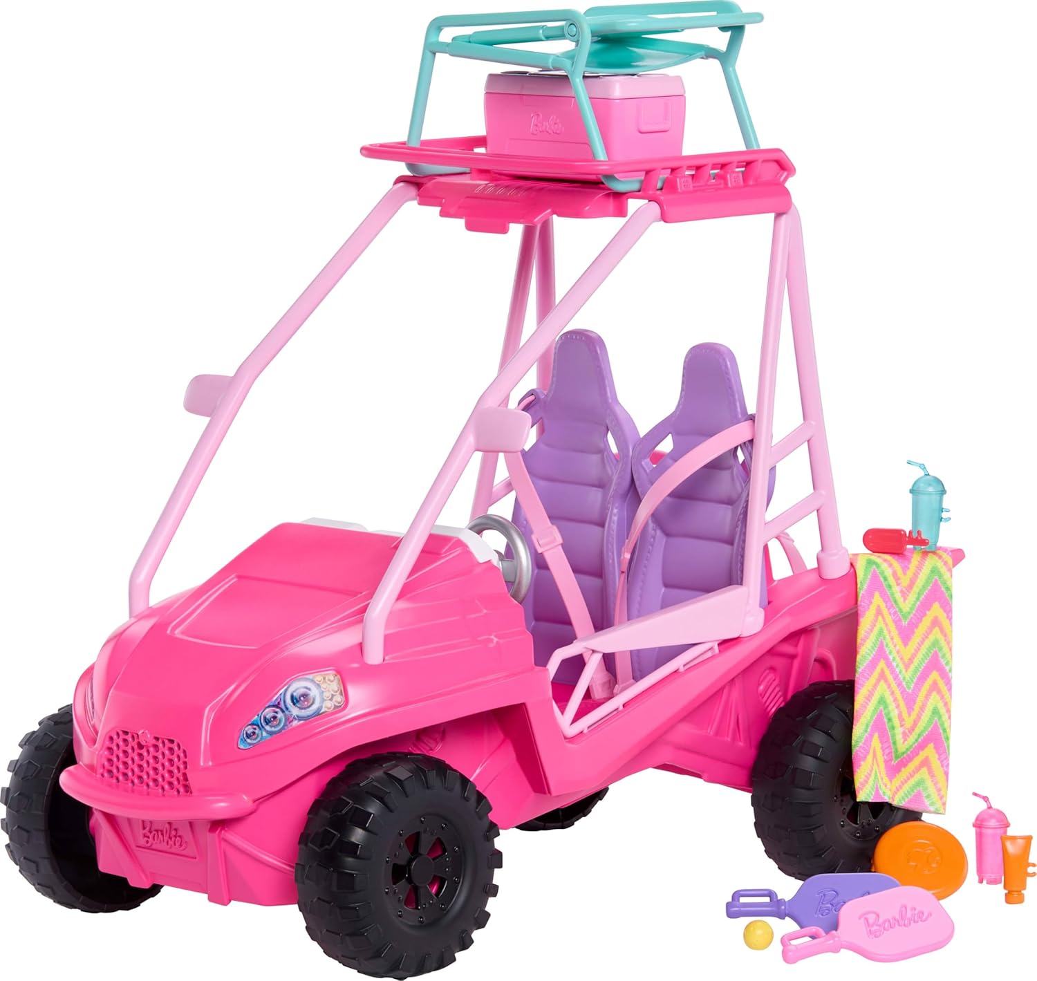 BARBIE DETECTIVES EN LA PLAYA VEHÍCULO BUGGY DE PLAYA JFV68