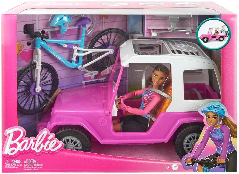Barbie Muñeca con Bicicleta de Montaña HKB06