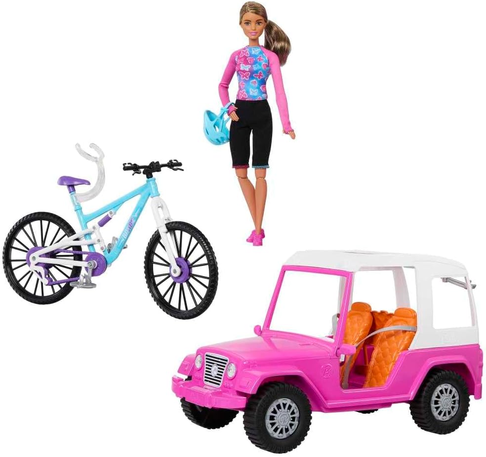 Barbie Muñeca con Bicicleta de Montaña HKB06