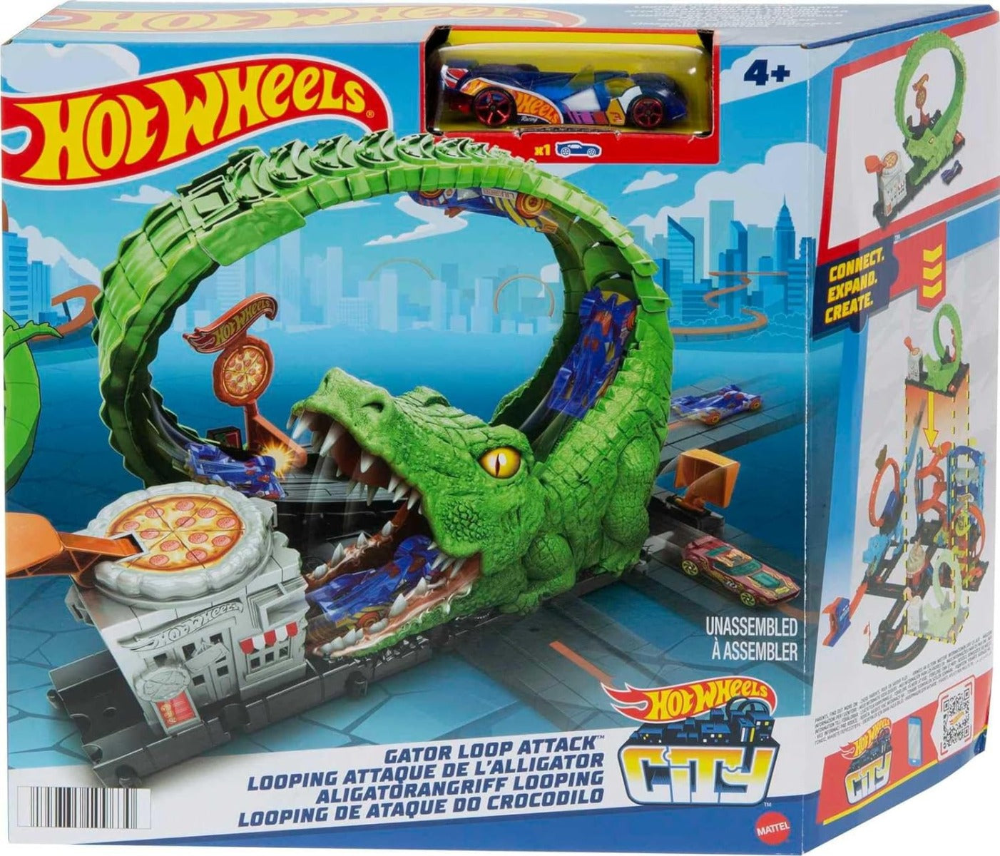 Hot Wheels City Némesis Cocodrilo HKX39