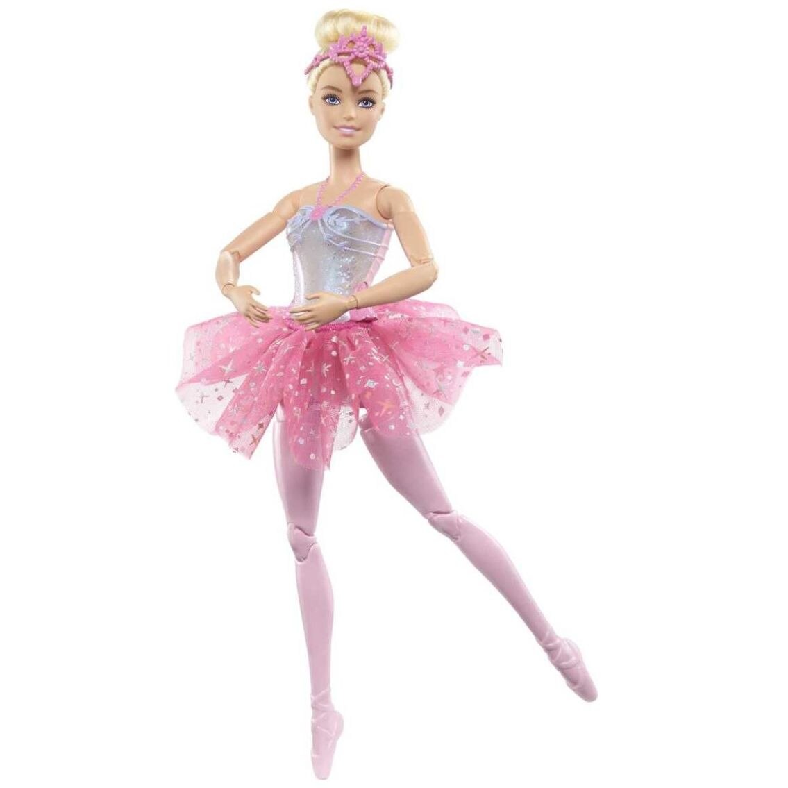 Barbie Bailarina Luces Brillantes Tutú Rosa HLC25