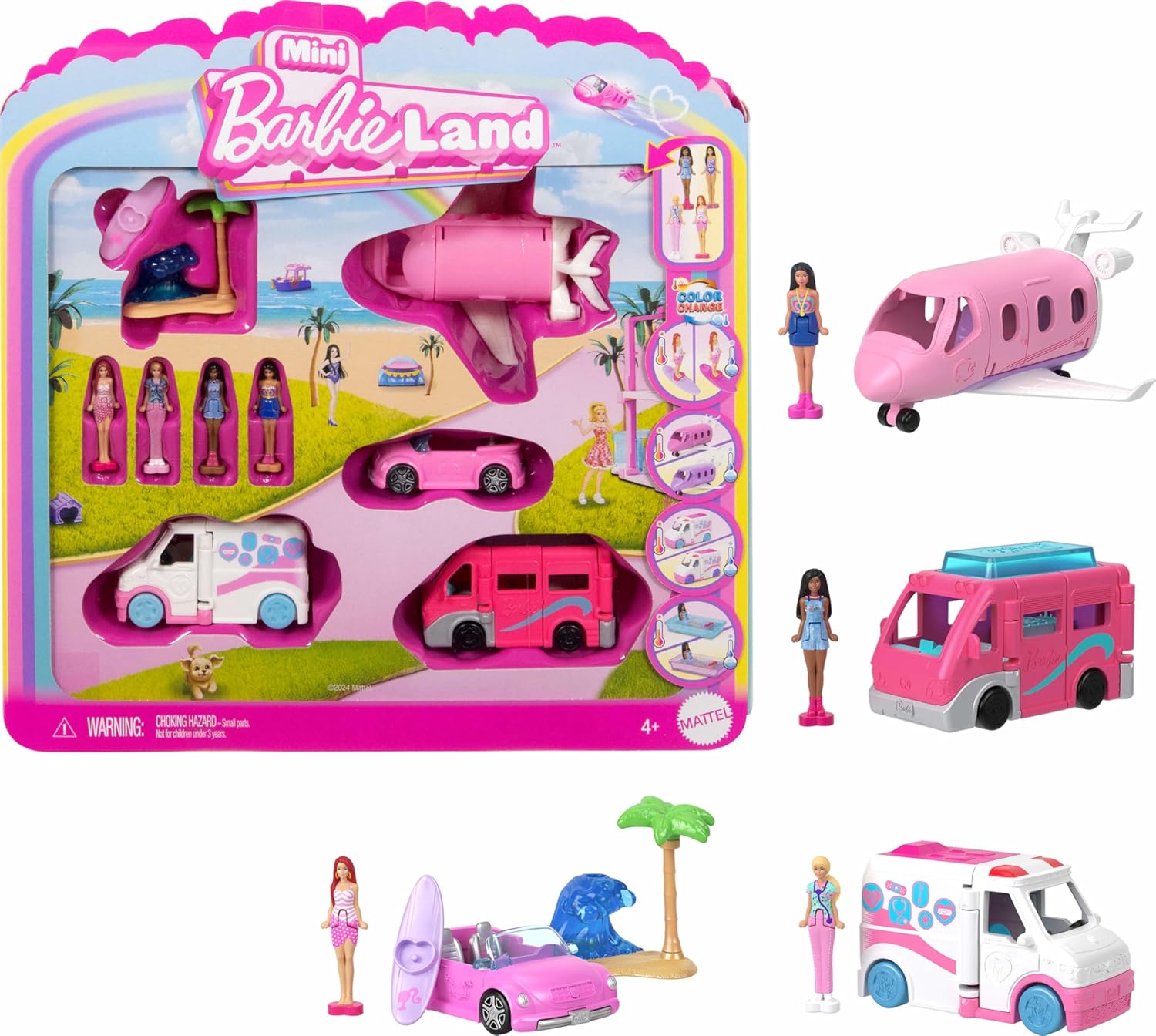 Barbie Mini Barbieland Paquete De Vehículos Para Muñecas Jgl30